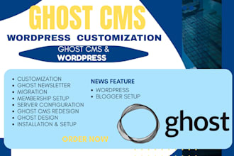 build ghost cms website blog newsletter and customize ghost theme