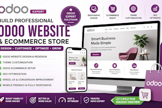 build odoo website design odoo ecommerce odoo theme customization odoo SEO