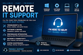 provide remote IT support and troubleshoot your computer
