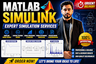 provide urgent matlab programing, simulink simulation