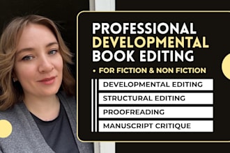 provide premium developmental and structural editing for your book