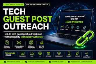 do tech guest post outreach and find technology websites