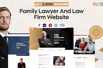 build a attorney, family lawyer and law firm website on wordpress