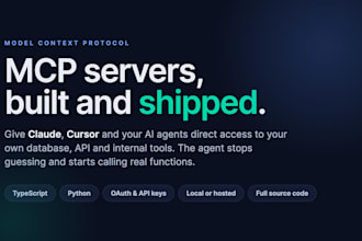 build a custom mcp server for claude, cursor and ai agents