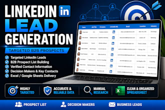 generate targeted linkedin leads and build a b2b prospect list