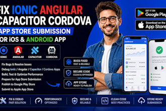 fix ionic angular capacitor cordova app store submission for ios and android app