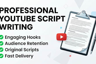 write engaging youtube scripts
