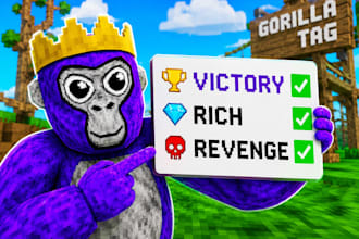 make gorilla tag thumbnail for youtube