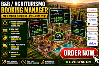 setup airbnb booking com channel manager for bb  agriturismo