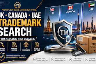 do trademark search in UK canada and uae for amazon fba sellers