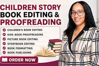 edit and proofread children book format kids picture book children book editor