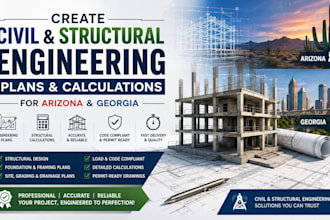 create civil and structural engineering plans calculations for arizona georgia