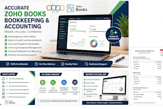 do professional bookkeeping and accounting using zoho