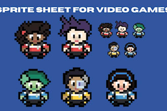 create custom pixel art sprite sheets for your video game