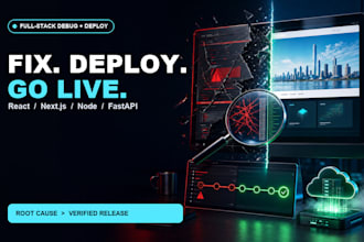 debug and deploy your react nextjs node or fastapi web app