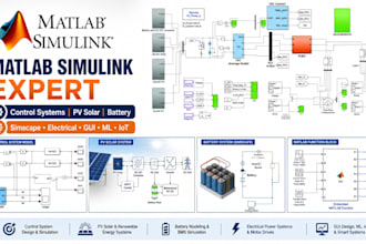 do matlab simulink simscape control, solar pv, battery and electrical simulation