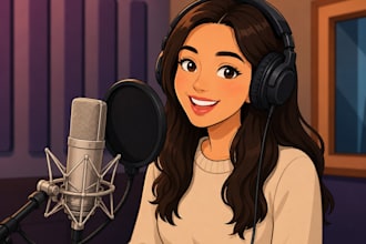 record a warm female voice over for audiobooks podcasts and elearning