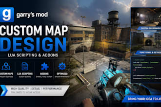 custom gmod map for garrys mod with lua scripting and addons
