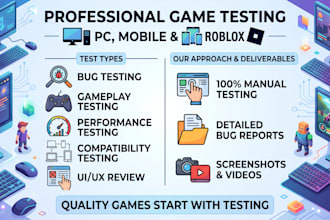 playtest and review your video game with detailed feedback