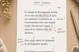 proofread and correct your french texts