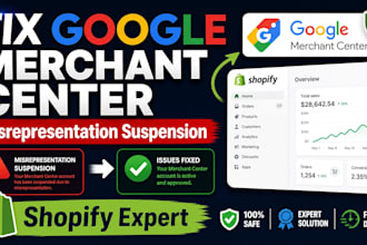 fix google merchant center, suspension, product disapproval and policy issues