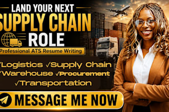 write ats supply chain, logistics, transportation, warehouse, procurement resume