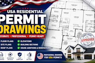 usa permit drawings, structural drawing, structural calculation, autocad drawing