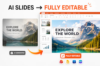 turn ai image slides into fully editable presentation