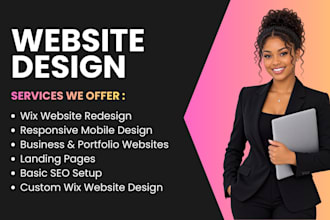 design a modern wix studio or wix editor website