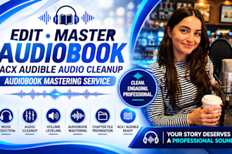 edit master audiobook acx audible audio cleanup audiobook mastering service