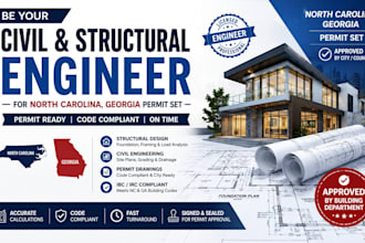be your civil and structural engineer for north carolina, georgia permit set