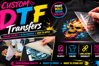 vectorize, cleanup halftone image, for dtf dtg screen printing color separation