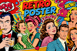 create retro comic retro comic art retro comic book retro comic page pulp poster