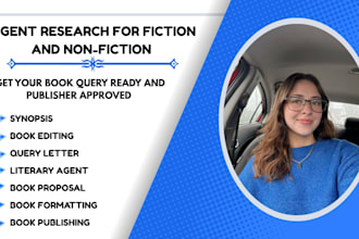 do literary agent curated research, query letter and book proposal for authors