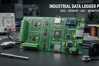 design industrial data logger pcb and data acquisition circuit with sensor pcb