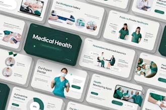 design healthcare healthtech pitch decks, investor presentations, b2b sales deck