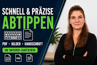 ich tippe ihre texte schnell ab