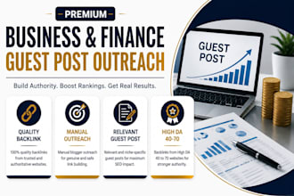do business finance guest post outreach and build quality backlinks