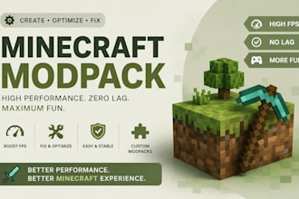 create or fix minecraft modpack optimize forge fabric cobblemon server
