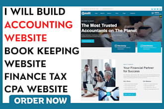 build accounting website bookkeeping website finance website tax cpa website
