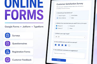 create google forms surveys questionnaires and jotform