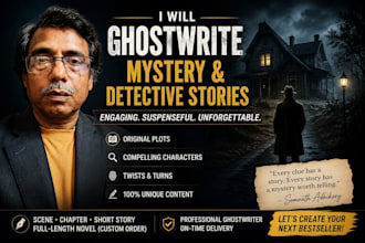 write a mystery or detective novel as your ghostwriter