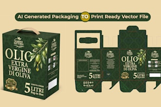 convert ai generated packaging design to print ready vector file