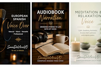 narrate your audiobook in european spanish