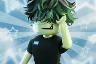 make a personal gfx of your roblox avatar