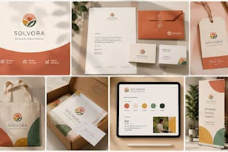 design business logo, brand identity or branding kit