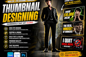 do thumbnail designing for yt videos