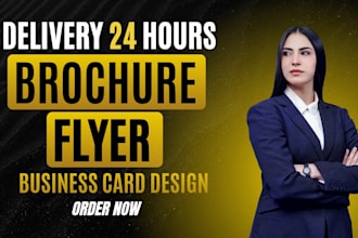 do modern card design flyer brochure buisness card design