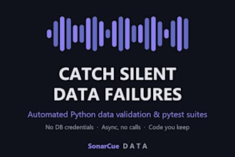 write python data validation and quality checks for your etl pipeline