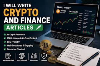 write crypto and finance articles